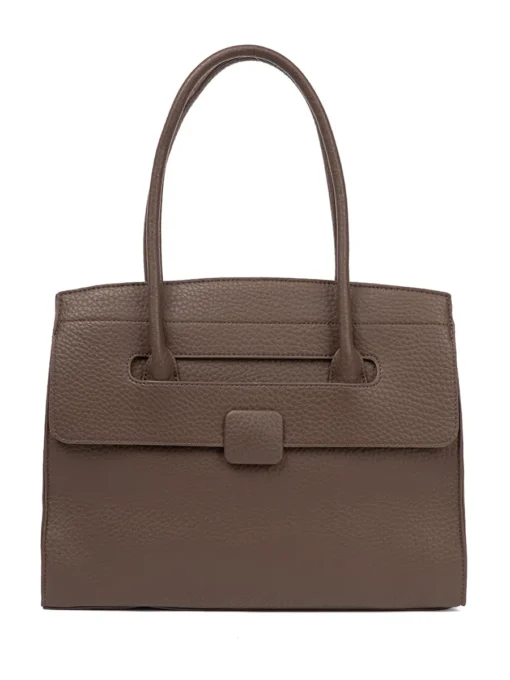 Totemic “Verra” Brown Leather Tote - Image 1